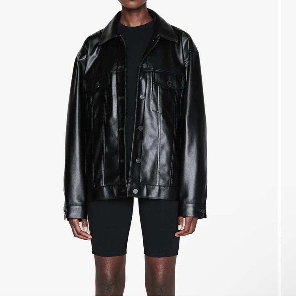 Anine Bing Black Leather Jacket